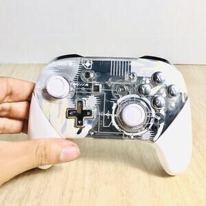 Custom Shell Swap Nintendo Switch Pro Controller Authentic OEM Cyber Cyborg